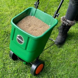 The Miracle-Gro  Rotary Spreader has a spreading width of 3m.
