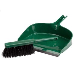 Made of plastic with tough waterproof bristles, wide fronted, large capacity pan with rubber lip.